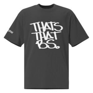 Thats That BS. (front) | BS! (back/neck ) | BeatStyle (right sleeve) - 3 Logo Oversized heavy faded t-shirt